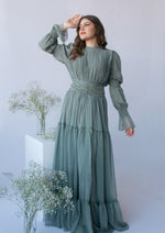Load image into Gallery viewer, Sage Ruched Dress

