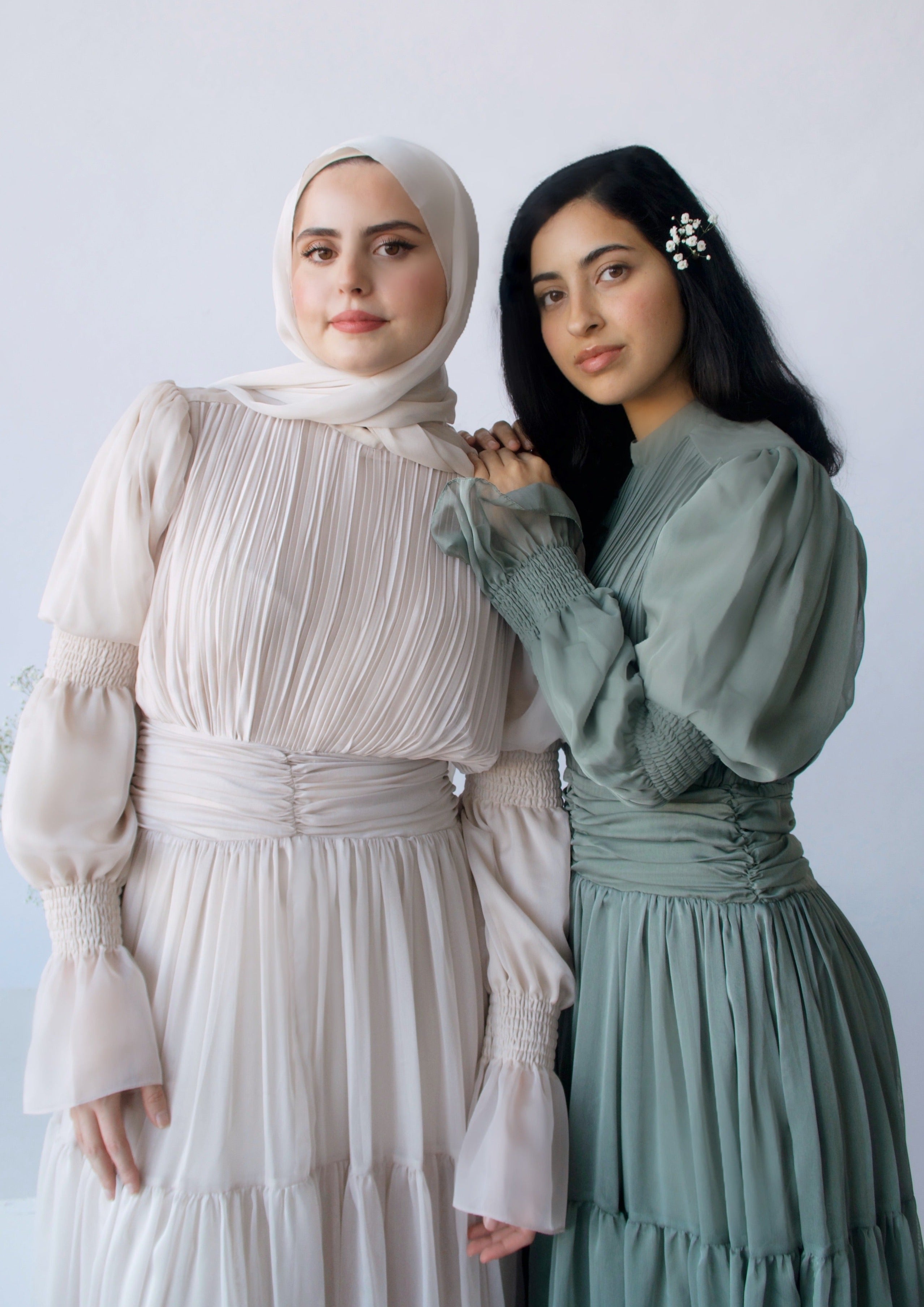 Sage Ruched Dress