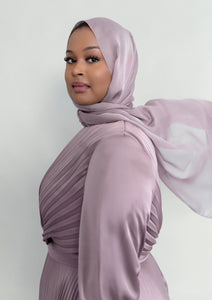 Maya Mauve Purple Pleated Gown