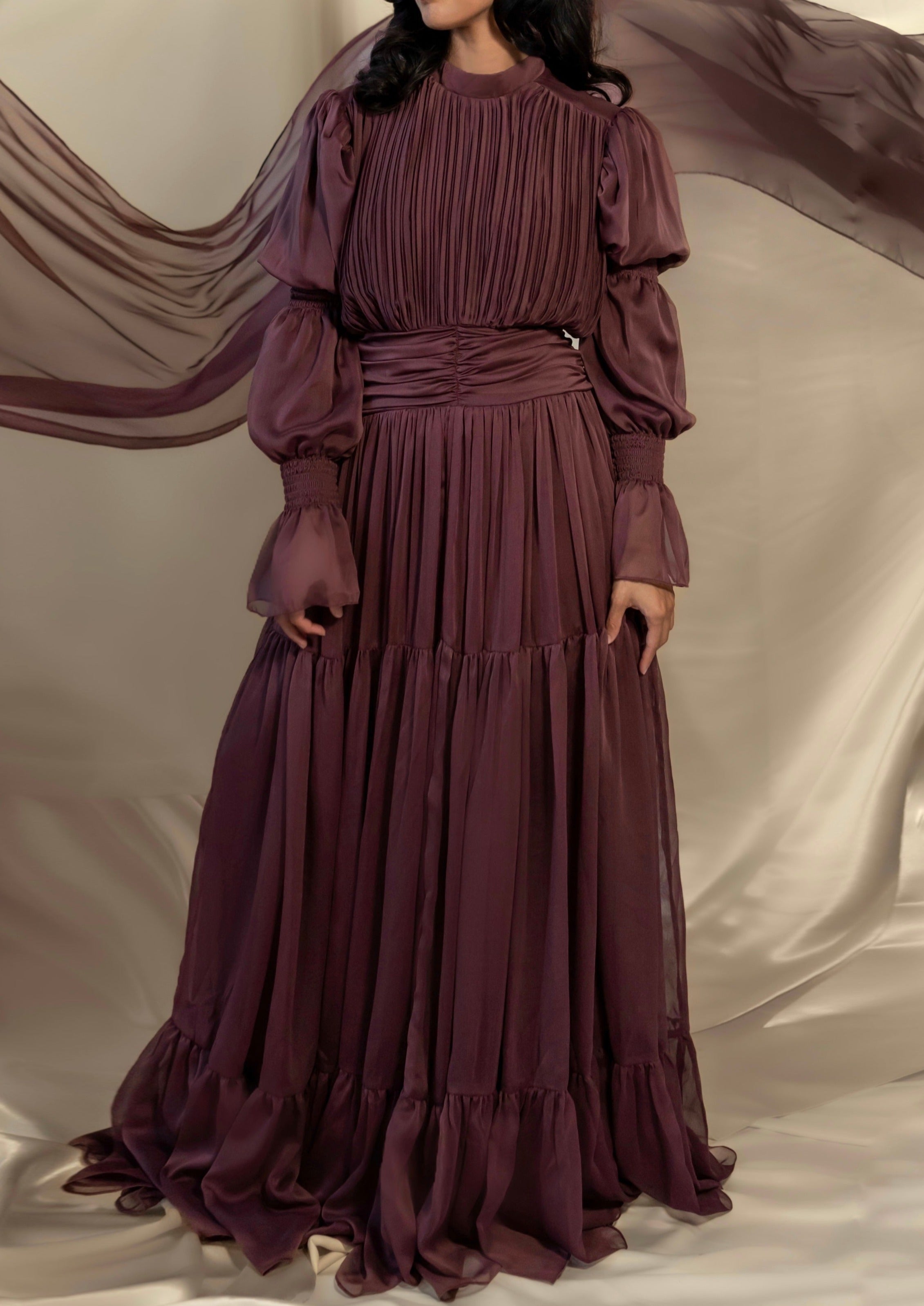 Terracotta Ruched Dress