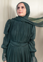 Load image into Gallery viewer, Emerald Ruched Dress
