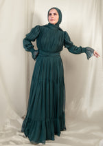 Load image into Gallery viewer, Emerald Ruched Dress
