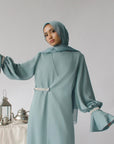 Teal Shimmering Scarf