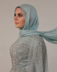 Bright Mint Shimmering Scarf