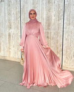 Load image into Gallery viewer, Maya Rose Pink Pleated Gown
