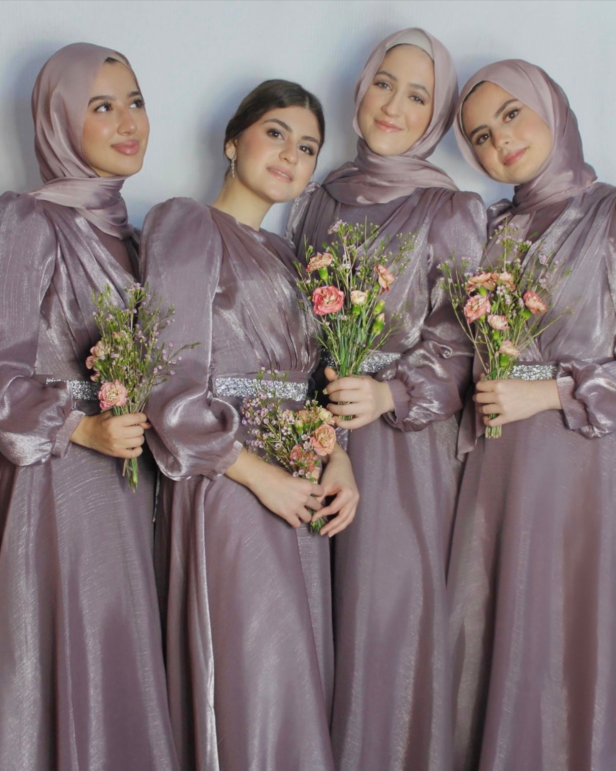 Mauve Purple Shimmering Scarf